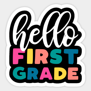 First Grade Teacher slogan - elementary school teacher gift Sticker